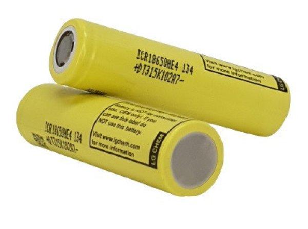 ** 18650-HE4 Li-ion 3,7V ipari akku 2500 mAh high-drain 20A