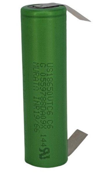 SONY/MURATA 18650VTC6 Li-ion ipari akku 3,7V 3000 mAh 20A "U"
forrfüllel