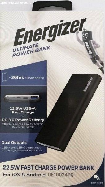 Energizer ULTIMATE Power Bank 10000 mAh 22,5W gyorstöltő