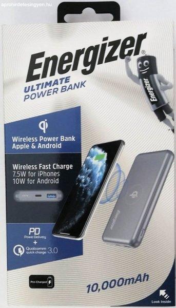 Energizer ULTIMATE Power Bank 10000mAh 7,5W vezeték néküli gyorstöltő