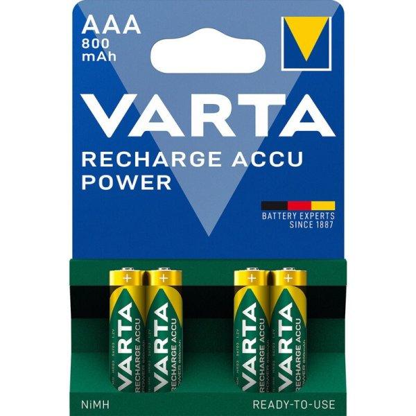 Varta NI-Mh POWER akku AAA (HR03) 800 mAh bl/4 56703