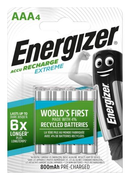 Energizer EXTREME NI-Mh akku AAA (HR03) 800 mAh bl/4