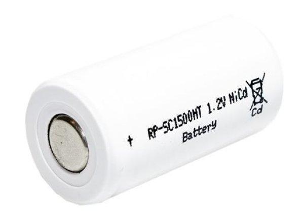 RP akku Ni-Cd 1,2V/1500mAh SC,magas hőmérsékletű ipari akkumulátor