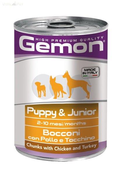 Gemon Dog PUPPY&JUNIOR Csirke/Pulyka 415g