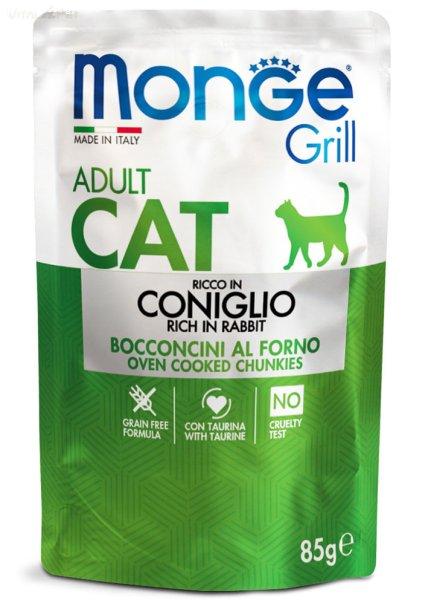 Monge Cat ADULT Grill Pouch Nyúl 85g