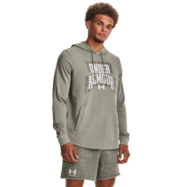 UNDER ARMOUR-UA Rival Terry Graphic HD-GRN Zöld XL