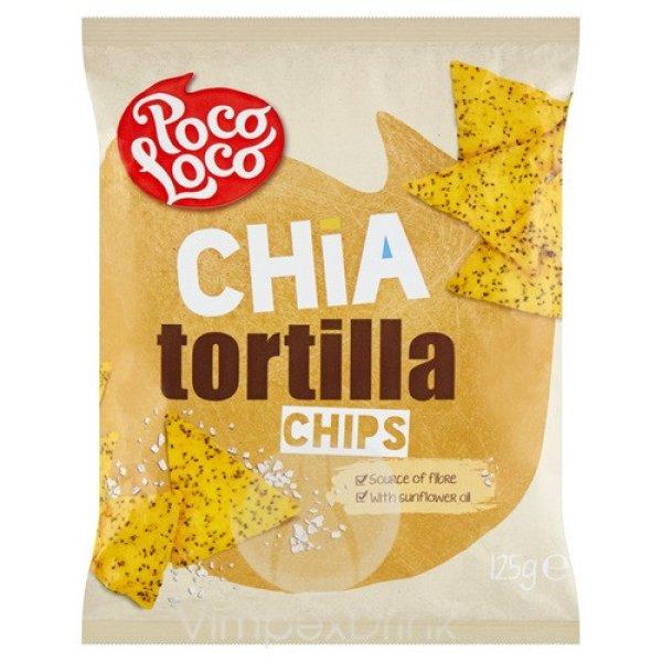 Poco Loco Tortilla chips sós-chia mag.125g