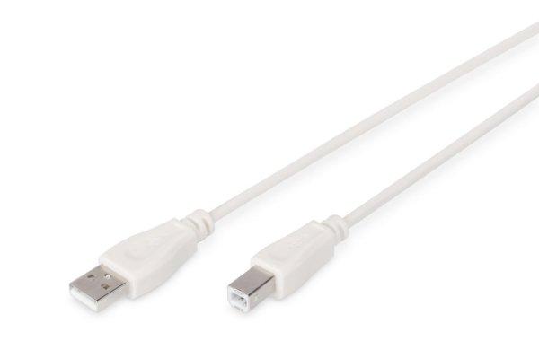 Assmann USB connection cable, type A - B 3m Beige