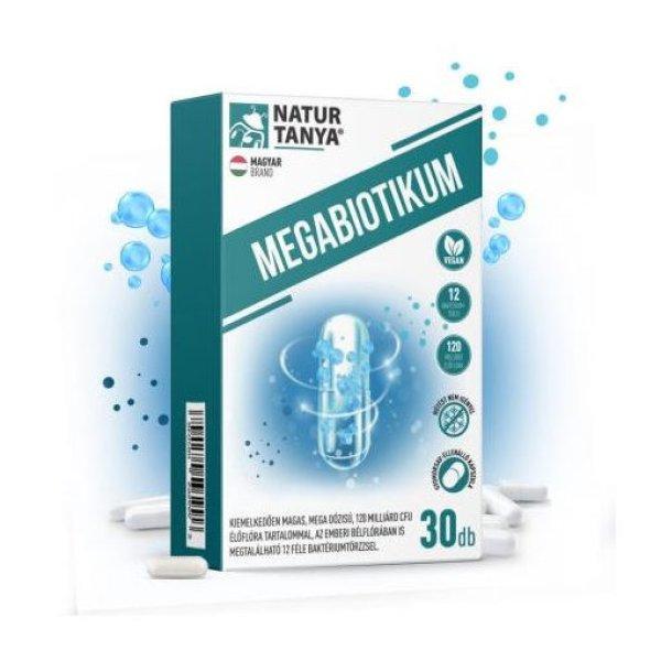 Natur Tanya® MEGABIOTIKUM - 12 féle baktériumtörzs, mega dózisú, 120
milliárd CFU élőflóra tartalom