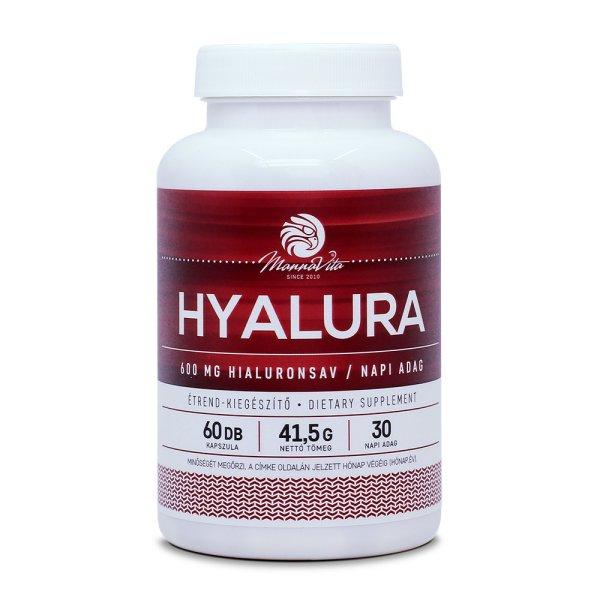 Mannavita Hyalura 600 mg Hialuronsav + Kollagén kapszula, 60db
