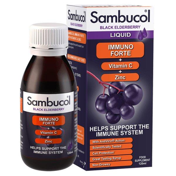 Mannavita Sambucol fekete bodza Immuno forte, 120ml