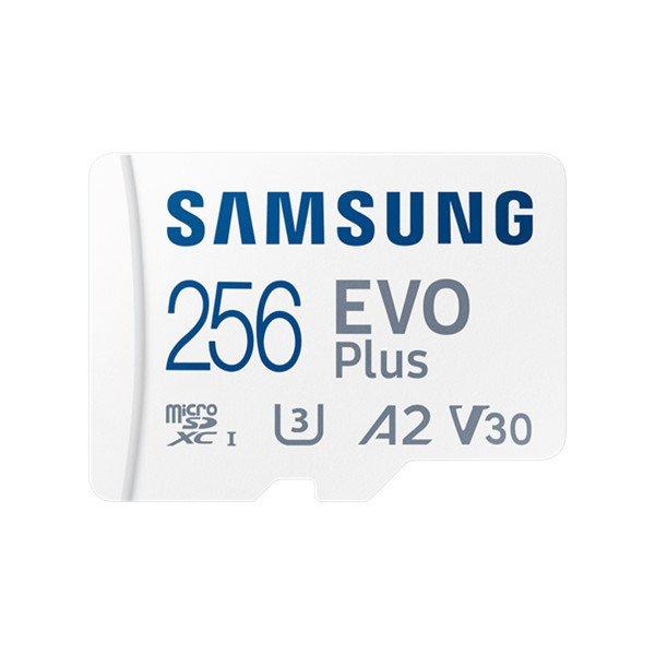 Samsung MicroSD kártya - 256GB MB-MC256SA/EU (EVO PLUS, microSDXC, UHS-I, R160,
adapter, 256GB)