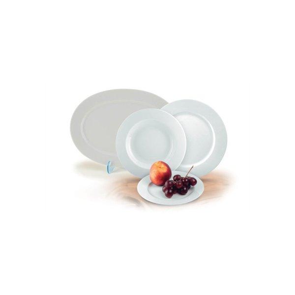 Desszertes tányér,ROTBERG, fehér, 19 cm, 6db-os szett, "Basic"
