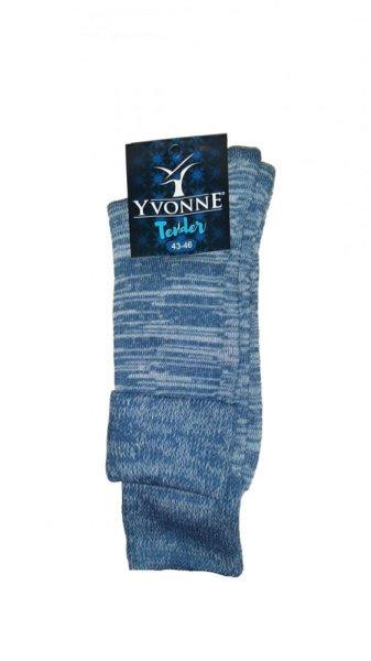 Yvonne vastag FROTTÍR bakancs zokni, világoskék, 35-46