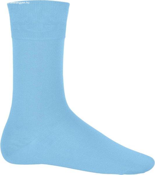 Uniszex mélybordás férfi zokni, Kariban KA813, Sky Blue-43/46