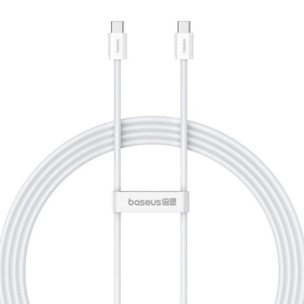Kabel szybkiego ładowania USB-C do USB-C Baseus Superior 2 100W 2m (biały)