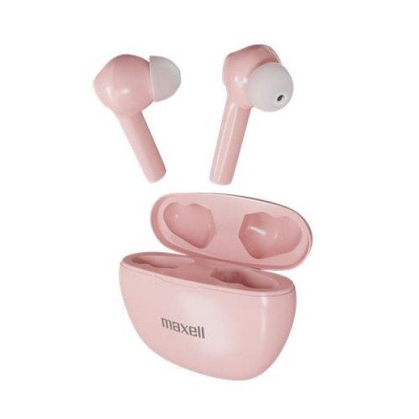 Fülhallgató, vezeték nélküli, Bluetooth 5.3, mikrofonnal, MAXELL
"Dynamic+", rózsaszín