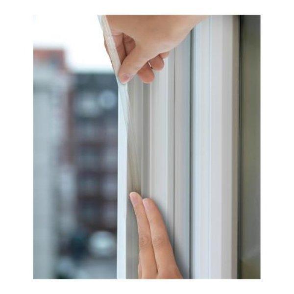 Ajtó- és ablaktömítő szalag, 9 mm x 6 m, TESA "tesamoll® Premium
Flexible", átlátszó