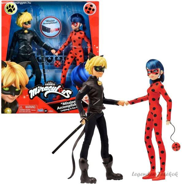 Miraculous Ladybug és Cat Noir Mission Accomplished baba szett Bandai