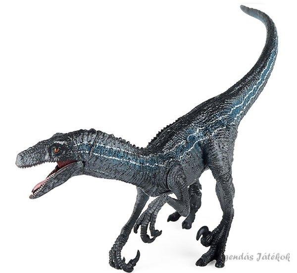 Velociraptor Kék dinoszaurusz figura 14 cm