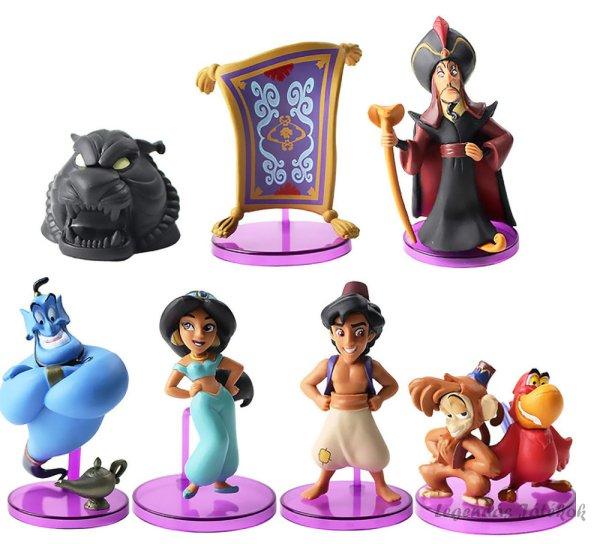 8 db-os Aladdin figura szett 9 cm