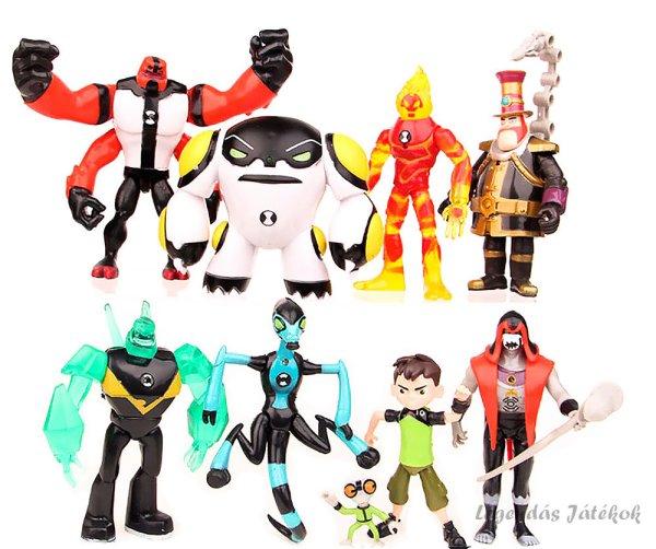 9 db-os Ben10 figura szett