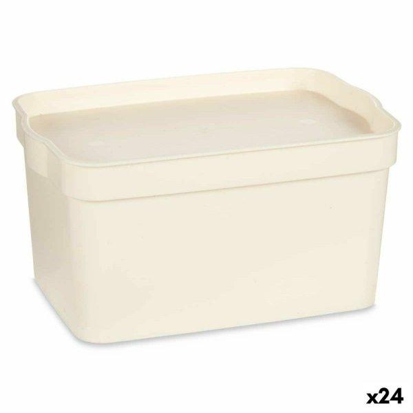 Tárolódoboz fedéllel Kipit TP592-4 Krémszín Műanyag 2,3 L 13,5 x 11 x 20
cm (24 egység) MOST 36506 HELYETT 22397 Ft-ért!