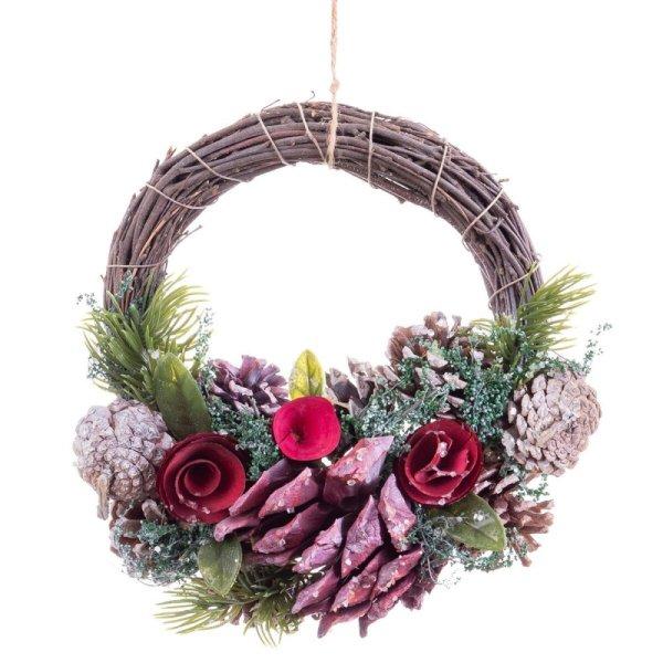 Adventi koszorú Piros Többszínű Rattan Műanyag Foam Ananász 24 x 22 x 8 cm
MOST 9714 HELYETT 5448 Ft-ért!
