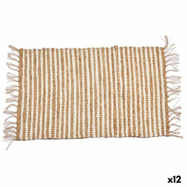 Szőnyeg Fehér Természetes Csíkok 60 x 1 x 90 cm (12 egység) MOST 51596
HELYETT 40594 Ft-ért!