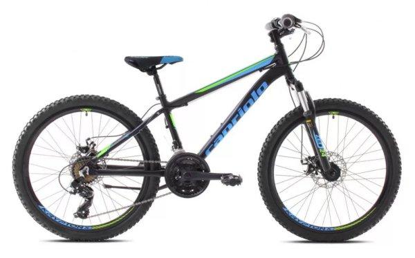 Capriolo Zed 24" gyerek kerékpár Fekete-Zöld-Kék