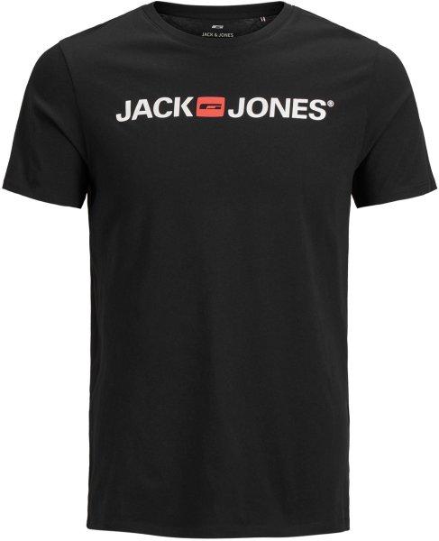 Jack&Jones PLUS Férfi póló JJECORP Regular Fit 12184987 Black 3XL