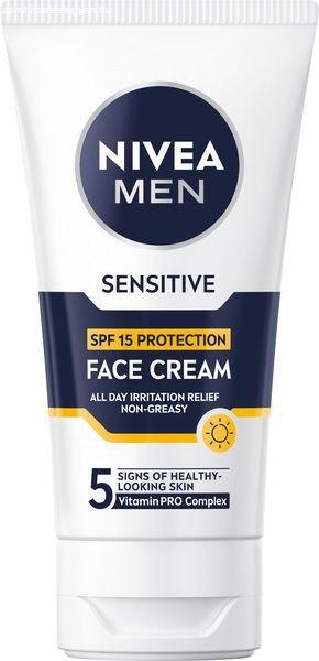 Nivea Arcvédő krém SPF 15 Men Sensitive (Face Cream) 75 ml