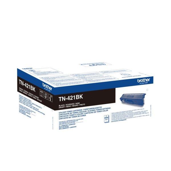 Brother TN-421BK eredeti fekete toner, ~3000 oldal