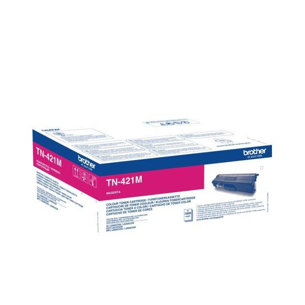 Brother TN-421M eredeti magenta toner, ~1800 oldal