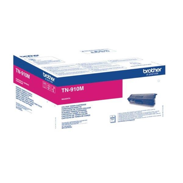 Brother TN-910M eredeti magenta toner, ~9000 oldal