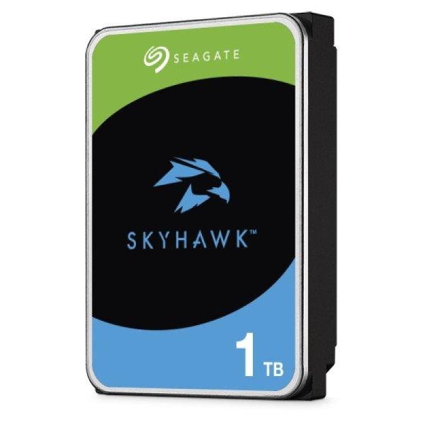 Seagate ST1000VX013 SkyHawk, 1 TB biztonságtechnikai merevlemez, 256 MB cache,
24/7 alkalmazásra