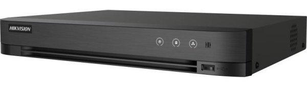 Hikvision iDS-7204HQHI-M1/XT 4 csatornás AcuSense THD DVR, 5MP lite@12fps,
1080p@15fps, 720p@20fps, +2× 6MP IP, koax audio