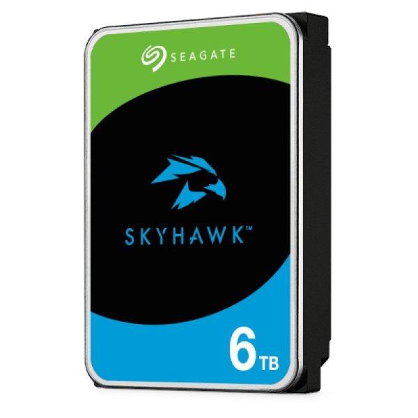 Seagate ST6000VX009 SkyHawk, 6 TB biztonságtechnikai merevlemez, 256 MB cache,
24/7 alkalmazásra