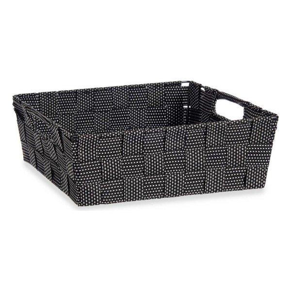 Kosár Kipit Fekete Szövet 23 x 8 x 27 cm MOST 1516 HELYETT 794 Ft-ért!