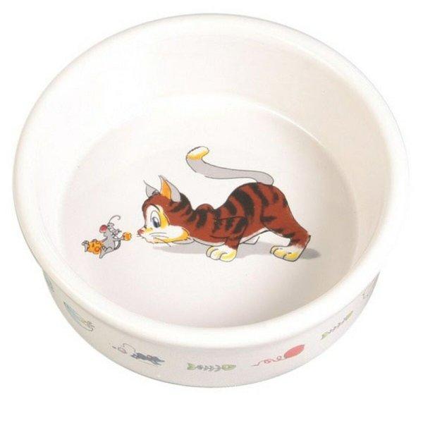 Macska etető Trixie Fehér Porcelán 11 cm MOST 4764 HELYETT 2852 Ft-ért!