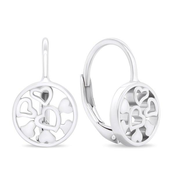 Brilio Silver Gyönyörű ezüst fülbevaló
szívvel EA438W