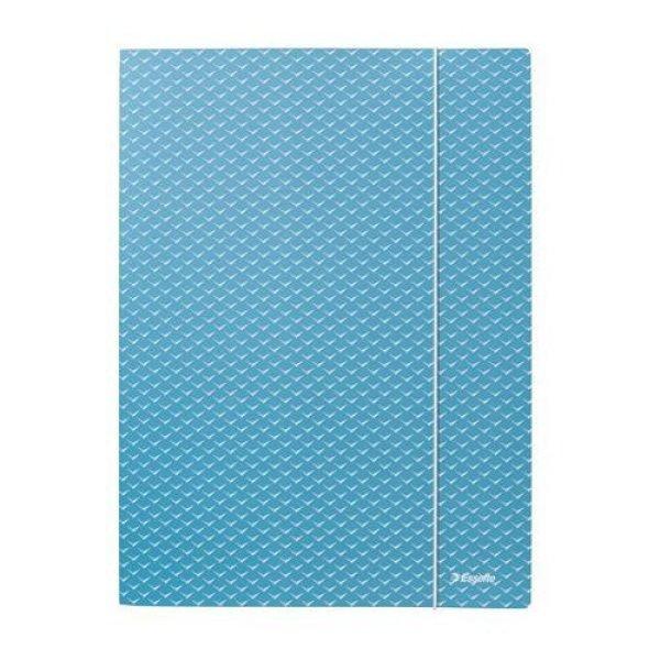 Gumis mappa, karton, A4, ESSELTE "Colour'Breeze", kék
