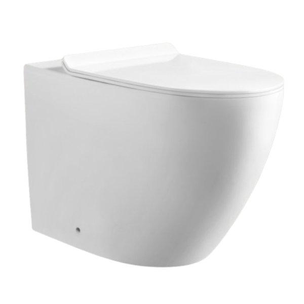 Welland Rimless W3381 padlóra szerelhető WC csésze + soft-close slim WC
ülőke