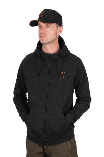 Fox Collection LW Hoody Black & Orange pulóver XXXL (CCL195)