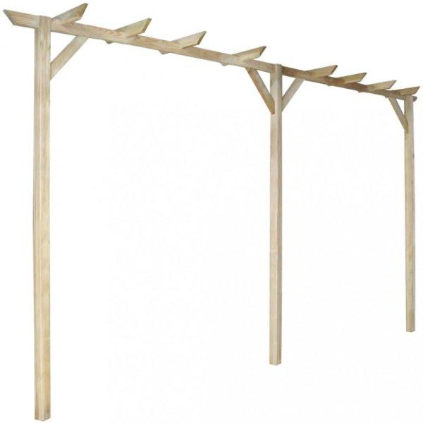 Fa kerti pergola 400 x 40 x 205 cm