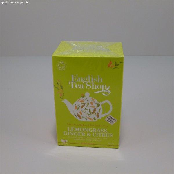 English Tea Shop bio citromfű tea gyömbér&citrus 20x1,5g 30 g