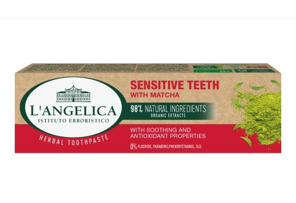 Langelica herbal fogkrém sensitive teeth matcha 75 ml