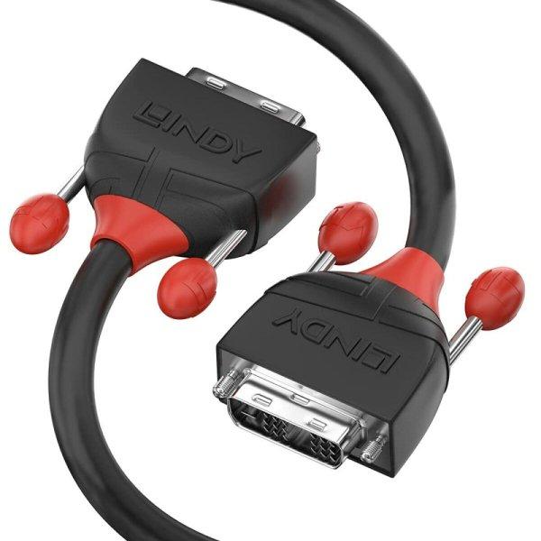 DVI Kábel LINDY LINE4 Fekete 5 m MOST 16621 HELYETT 11864 Ft-ért!