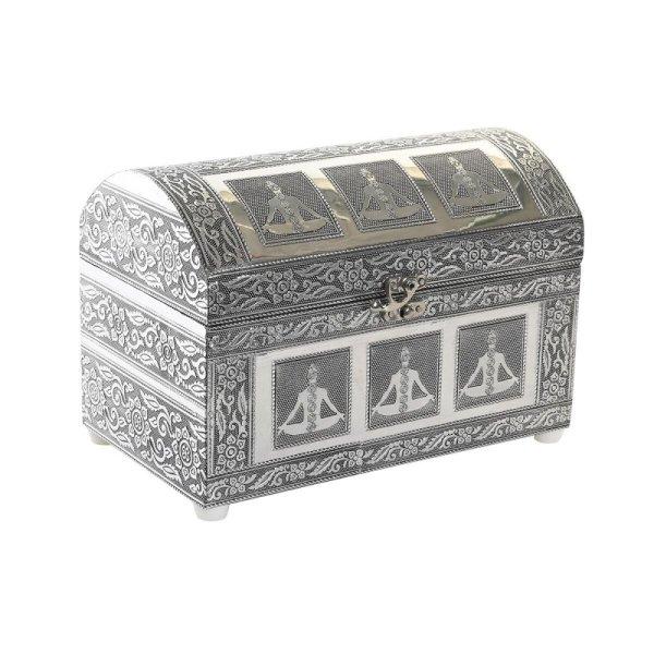 Ékszeres doboz DKD Home Decor Zöld Ezüst színű Fa Alumínium 25 x 15 x 18
cm MOST 22948 HELYETT 13427 Ft-ért!