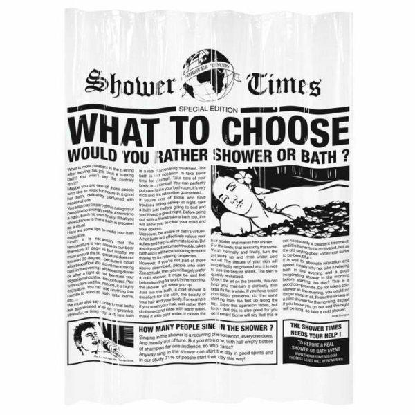 Zuhanyfüggöny Gelco Gazette Fekete PEVA 180 x 200 cm MOST 26304 HELYETT 16874
Ft-ért!